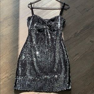 Zara mini black dress